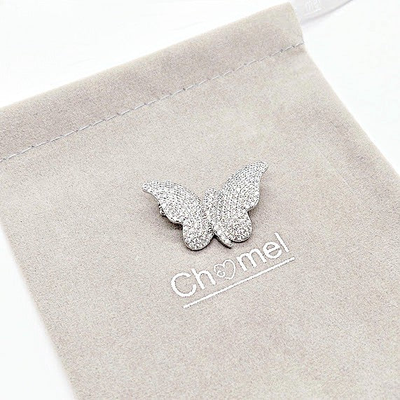 Butterfly Cubic Zirconia  Brooch - CHOMEL