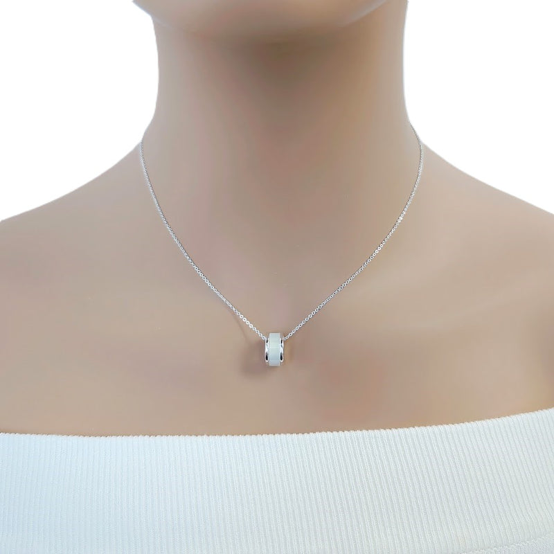 Tunnel Mother of Pearl Necklace - CHOMEL
