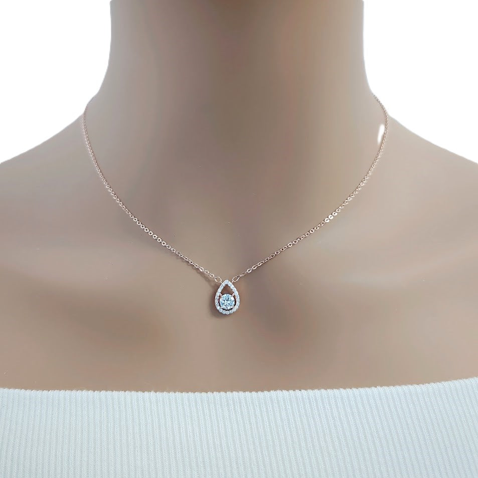 Teardrop Cubic Zirconia Necklace