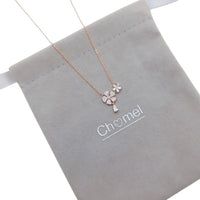 Flower Cubic Zirconia Necklace - CHOMEL