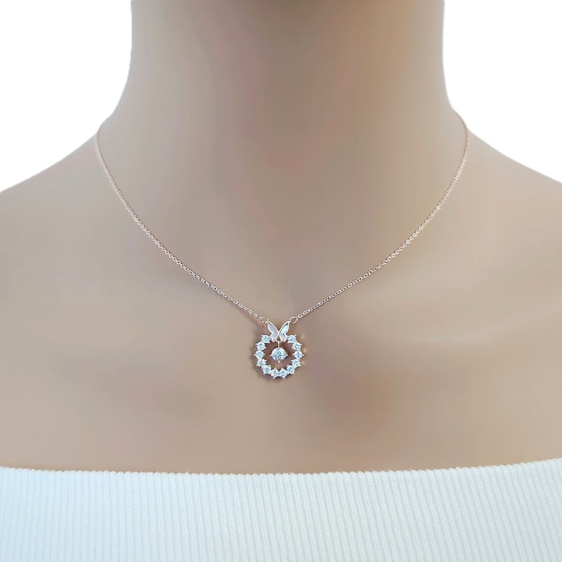 Butterfly Cubic Zirconia  Necklace - CHOMEL