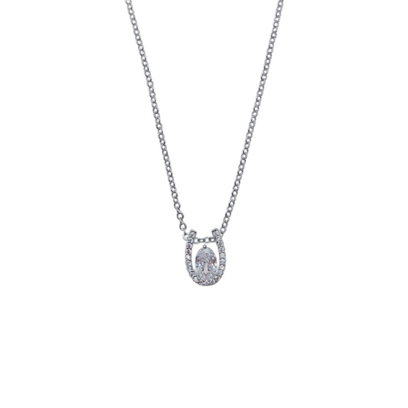 Horseshoe Cubic Zirconia  Necklace - CHOMEL