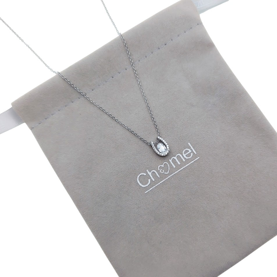 Horseshoe Cubic Zirconia  Necklace - CHOMEL