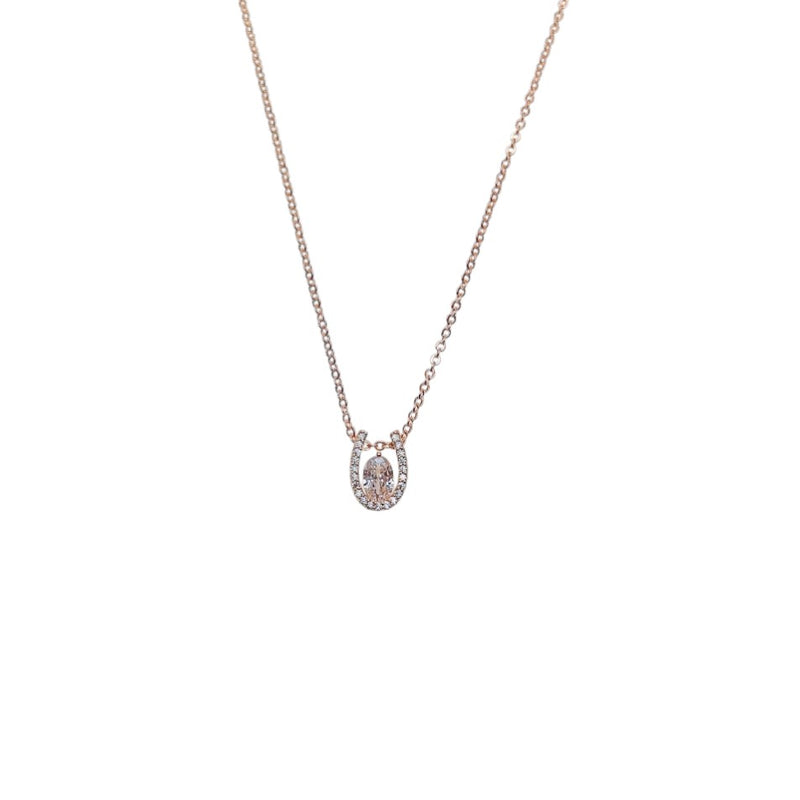 Horseshoe Cubic Zirconia  Necklace - CHOMEL