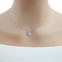 Horseshoe Cubic Zirconia  Necklace - CHOMEL