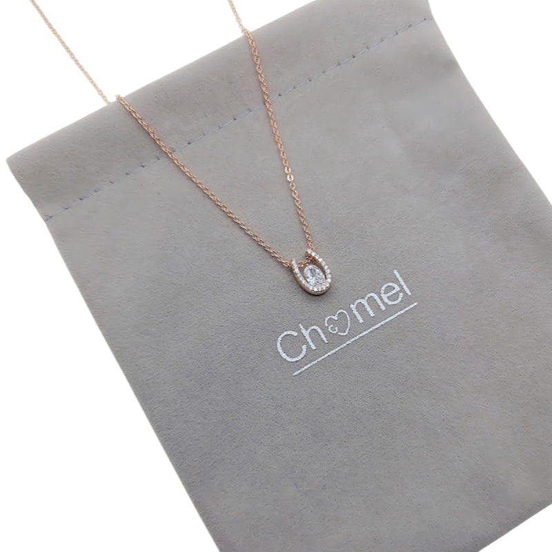 Horseshoe Cubic Zirconia  Necklace - CHOMEL