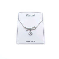 丝带方晶锆石项链