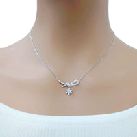 丝带方晶锆石项链