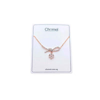 丝带方晶锆石项链