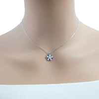 Flower Cubic Zirconia Pendant - CHOMEL