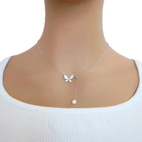 Butterfly Cubic Zirconia Necklace