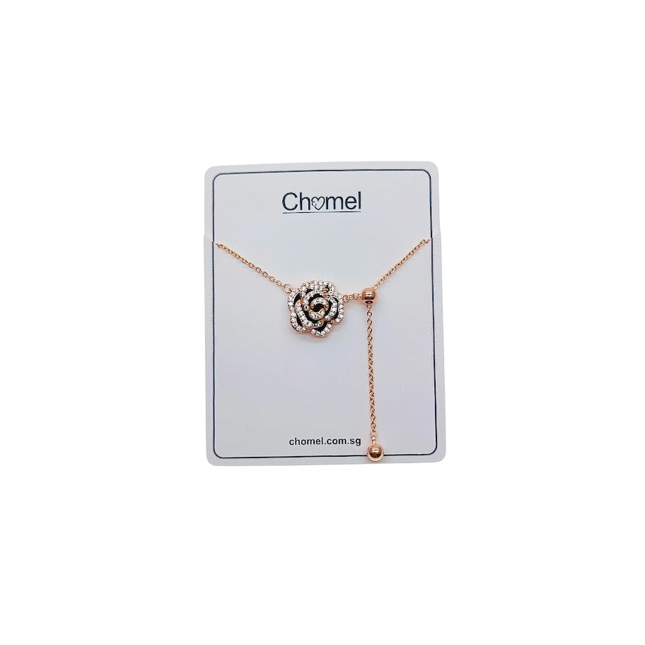 Flower Cubic Zirconia Necklace