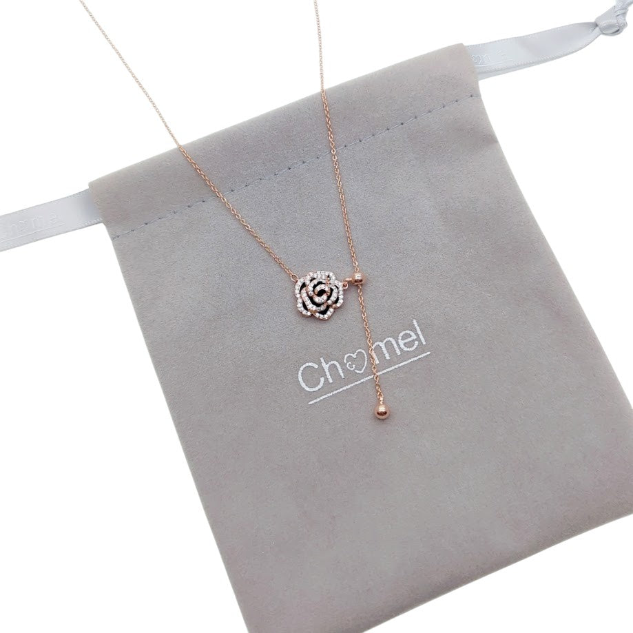 Flower Cubic Zirconia Necklace