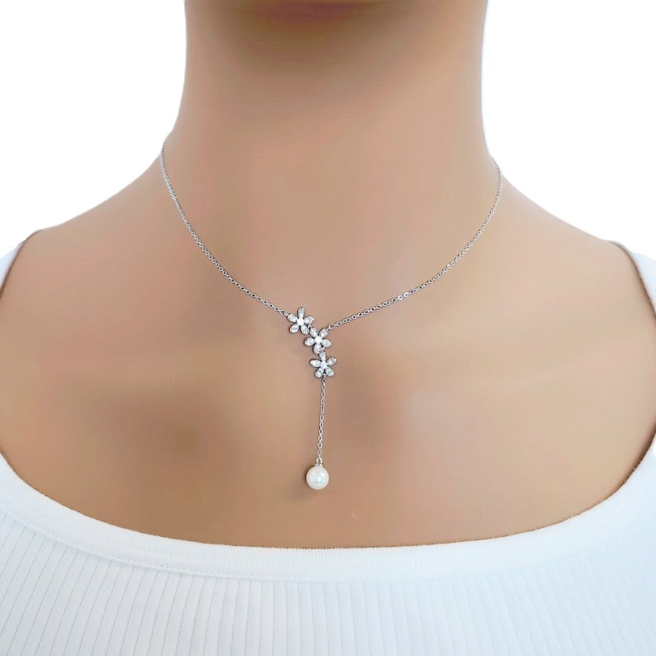 马蹄形立方氧化锆项链