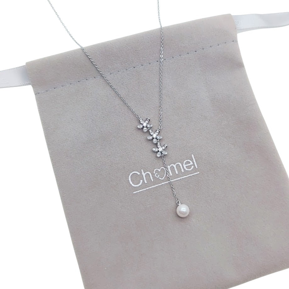 马蹄形立方氧化锆项链