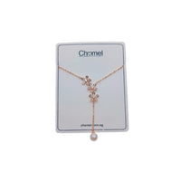 Flower Cubic Zirconia Necklace