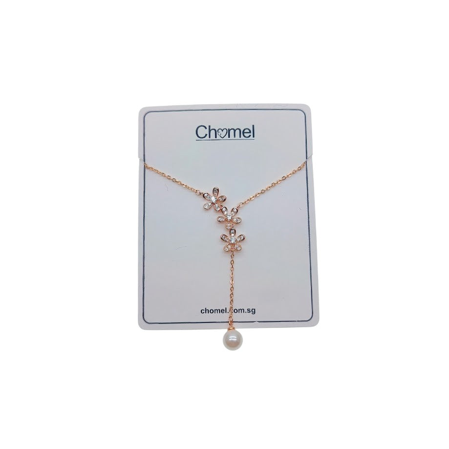 Flower Cubic Zirconia Necklace
