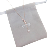 Flower Cubic Zirconia Necklace