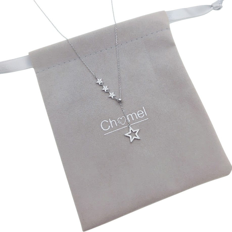 马蹄形立方氧化锆项链