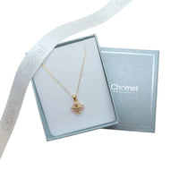 Clover Cubic Zirconia & Mother of Pearl Necklace