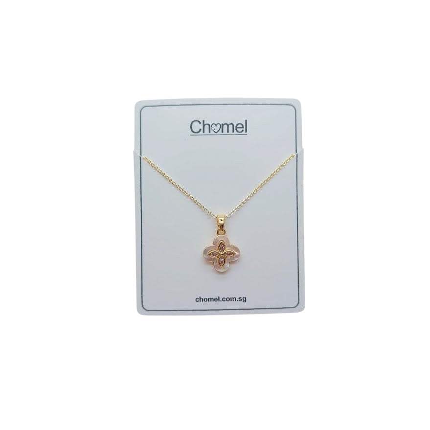 Clover Cubic Zirconia & Mother of Pearl Necklace