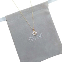 Clover Cubic Zirconia & Mother of Pearl Necklace
