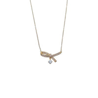 Ribbon Cubic Zirconia Necklace