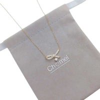 Ribbon Cubic Zirconia Necklace