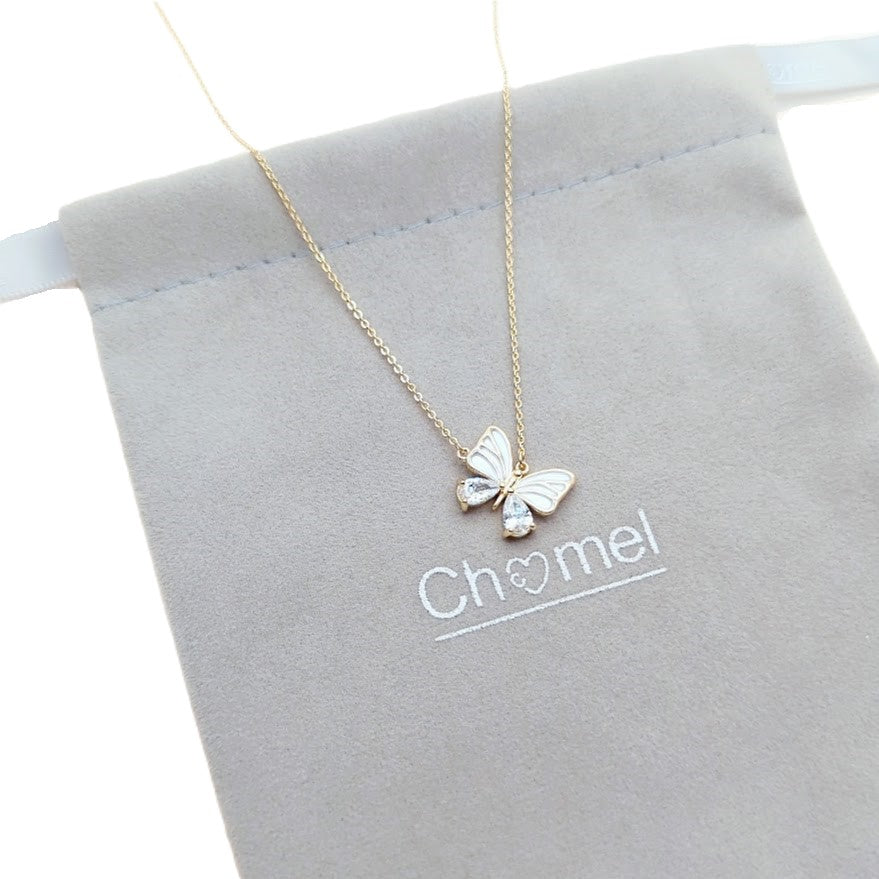 Butterfly Cubic Zirconia Necklace