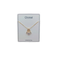 Solitaire Drops Cubic Zirconia Necklace