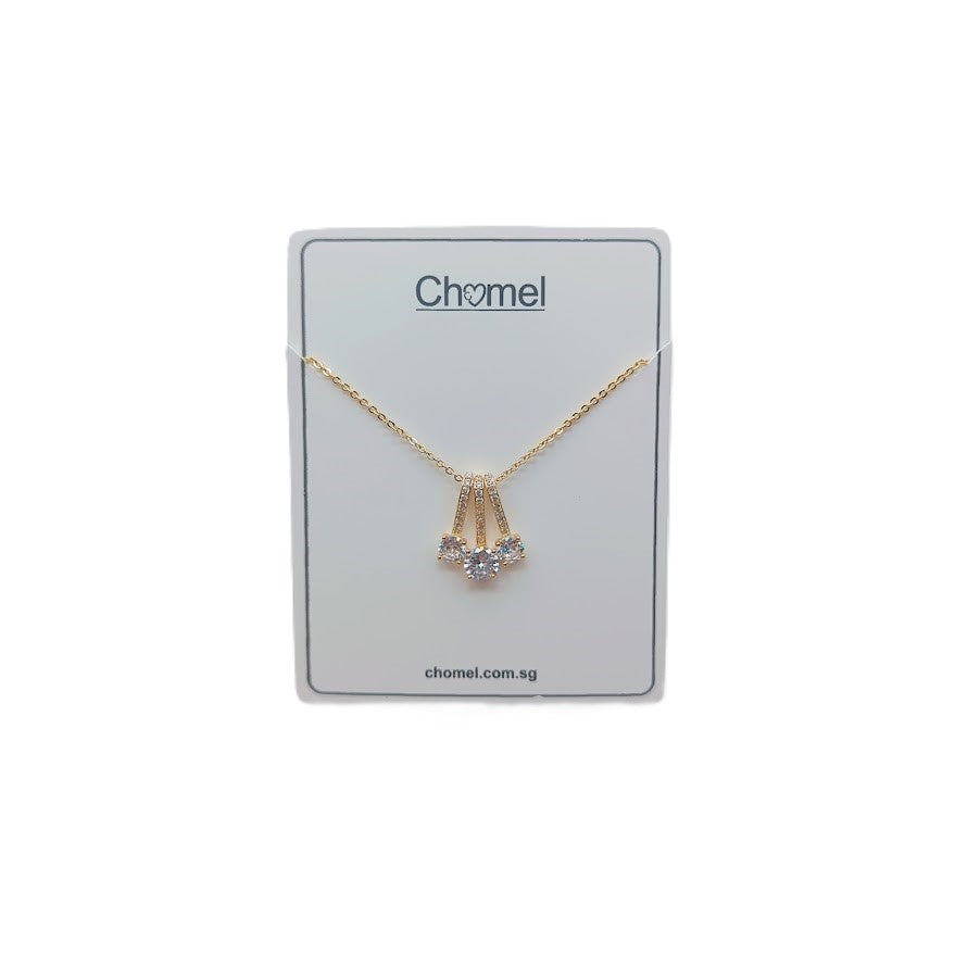 Solitaire Drops Cubic Zirconia Necklace