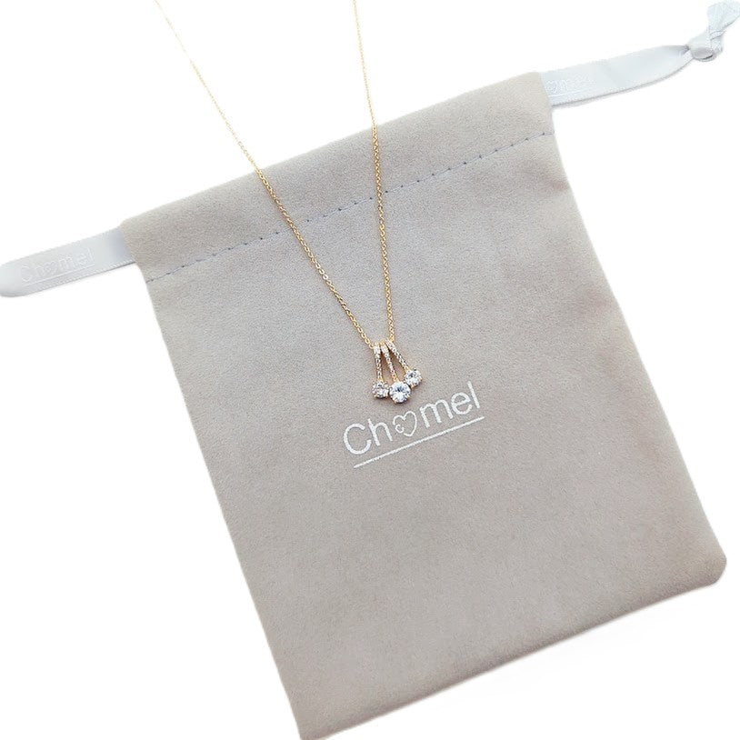 Solitaire Drops Cubic Zirconia Necklace