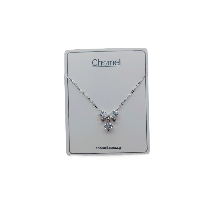 Ribbon Cubic Zirconia Necklace