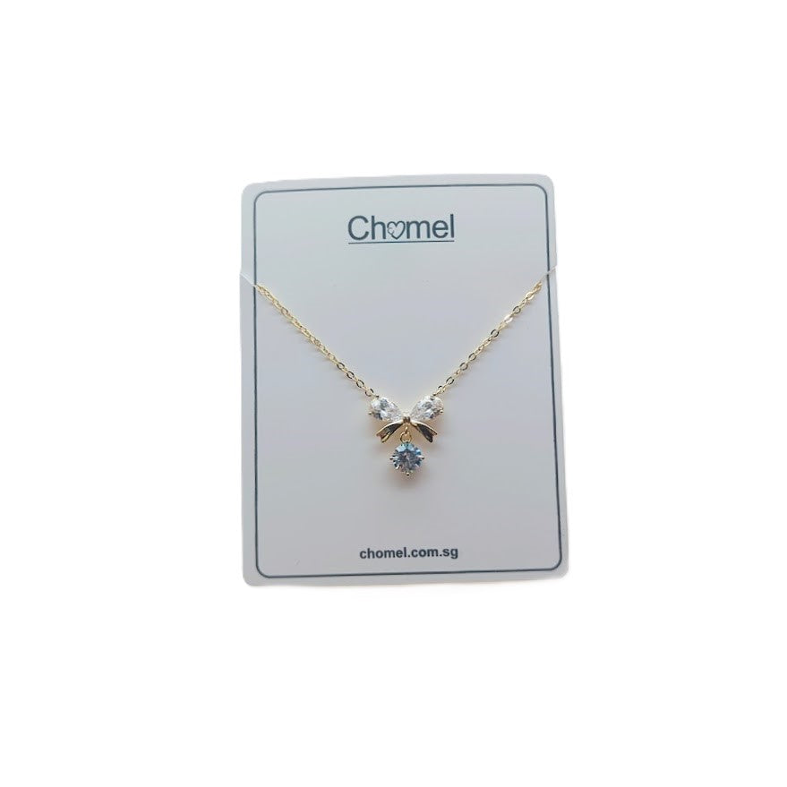 Ribbon Cubic Zirconia Necklace