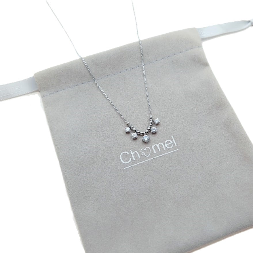 Solitaire Drops Cubic Zirconia Necklace