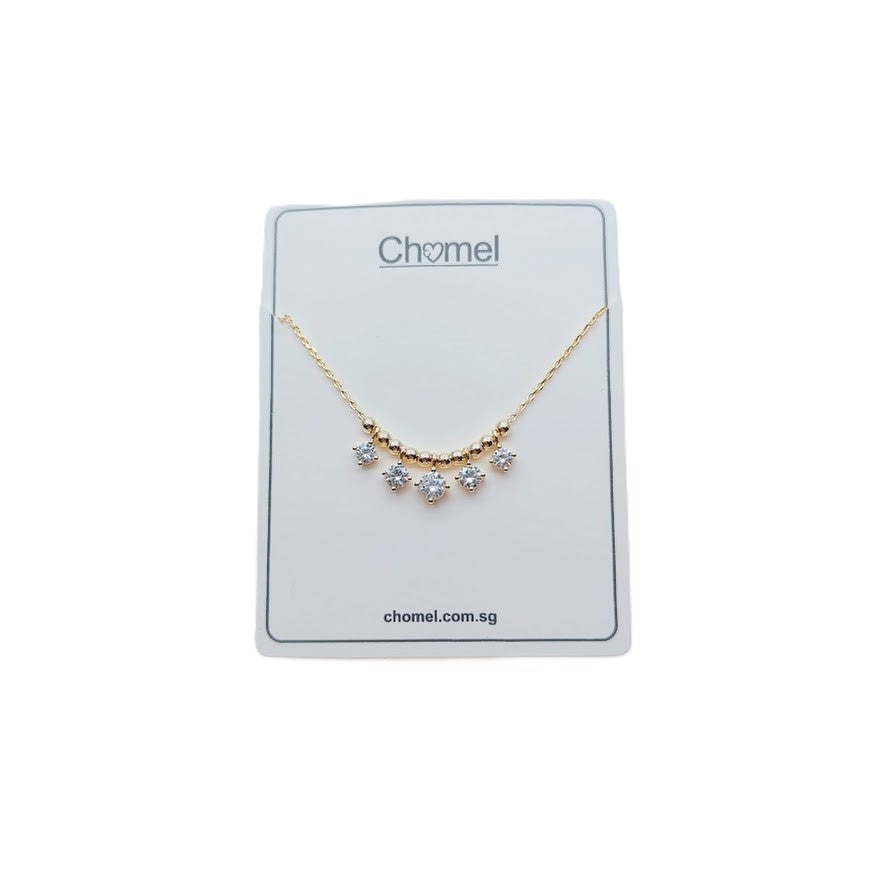Solitaire Drops Cubic Zirconia Necklace