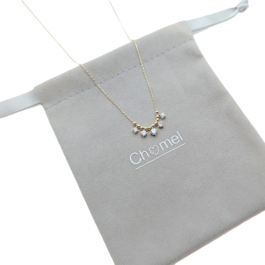 Solitaire Drops Cubic Zirconia Necklace