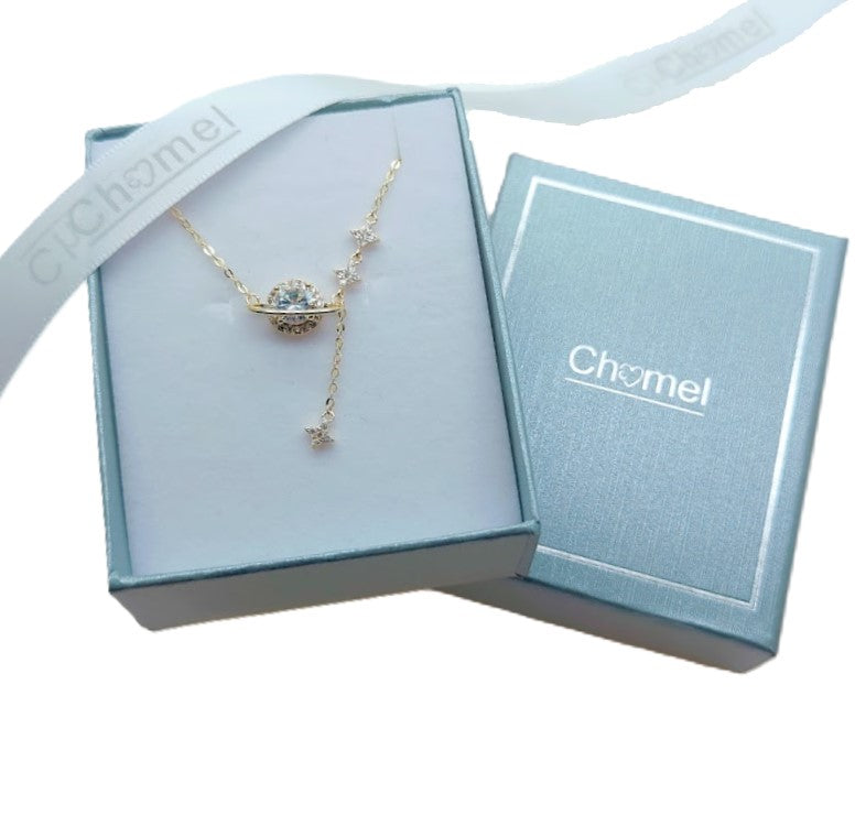 Planet Cubic Zirconia Necklace