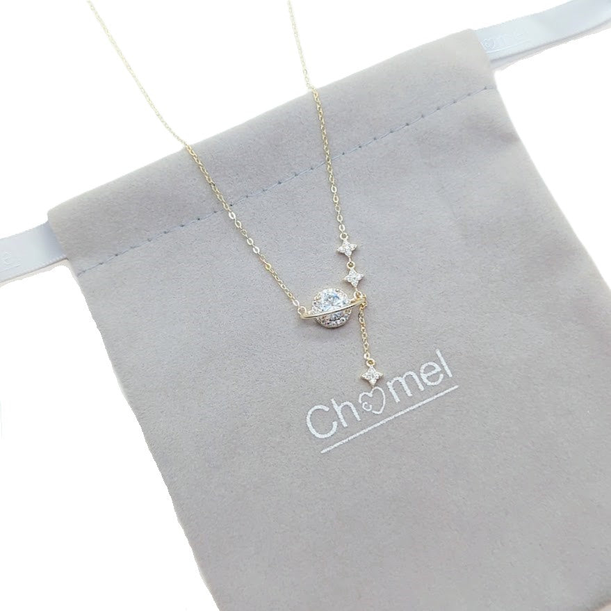 Planet Cubic Zirconia Necklace