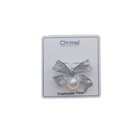 Ribbon Freshwater Pearl Brooch - CHOMEL