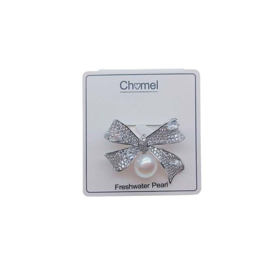 Ribbon Freshwater Pearl Brooch - CHOMEL