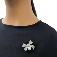 Ribbon Freshwater Pearl Brooch - CHOMEL