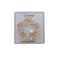 Flower Freshwater Pearl Brooch - CHOMEL