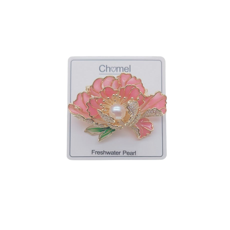 Flower Freshwater Pearl Brooch - CHOMEL