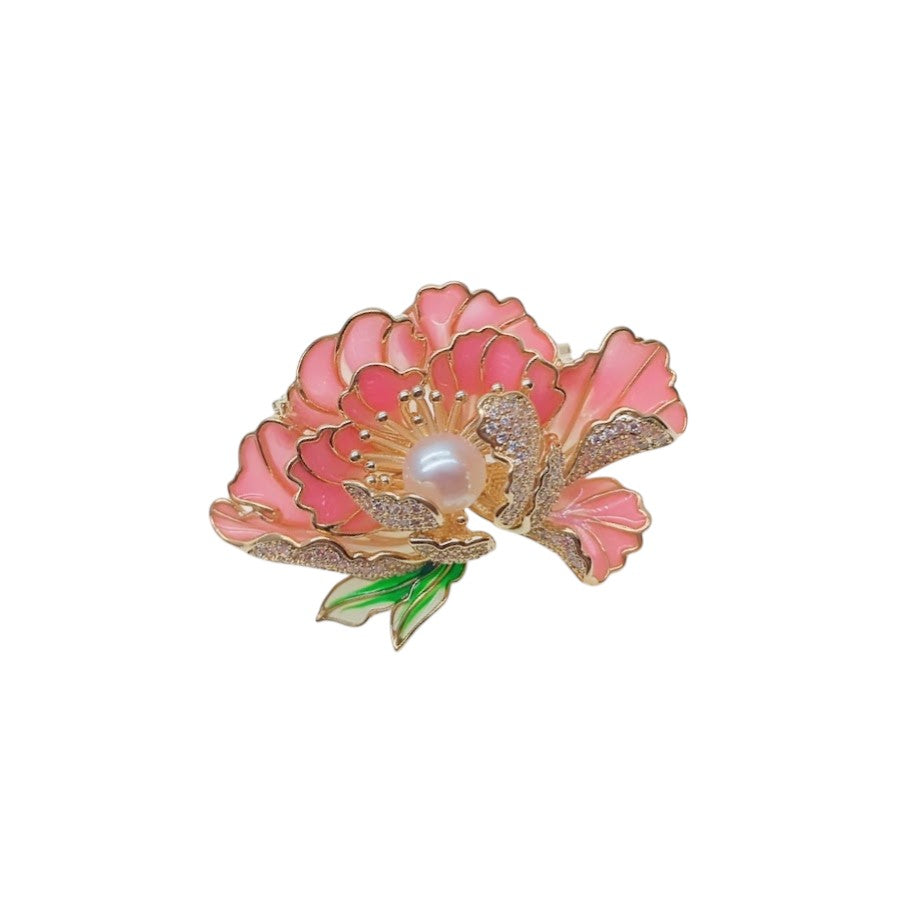 Flower Freshwater Pearl Brooch - CHOMEL