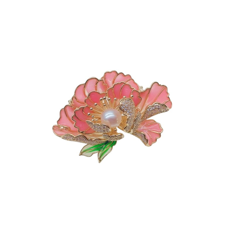 Flower Freshwater Pearl Brooch - CHOMEL