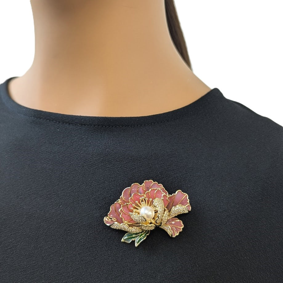 Flower Freshwater Pearl Brooch - CHOMEL
