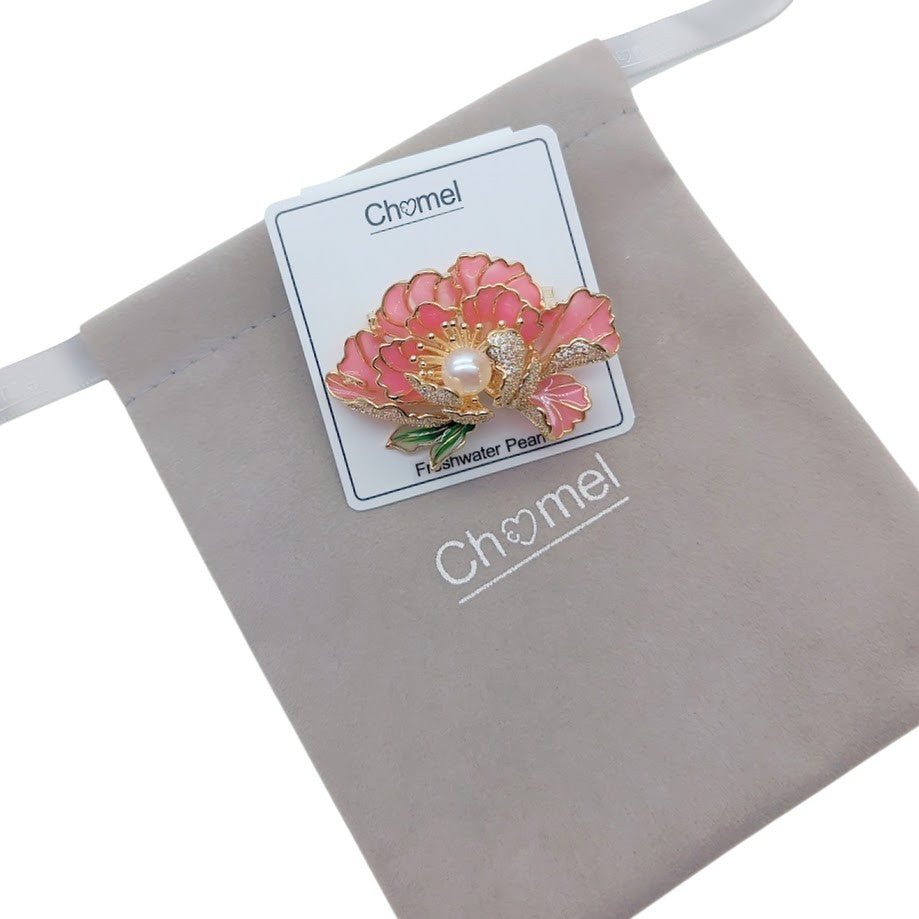 Flower Freshwater Pearl Brooch - CHOMEL