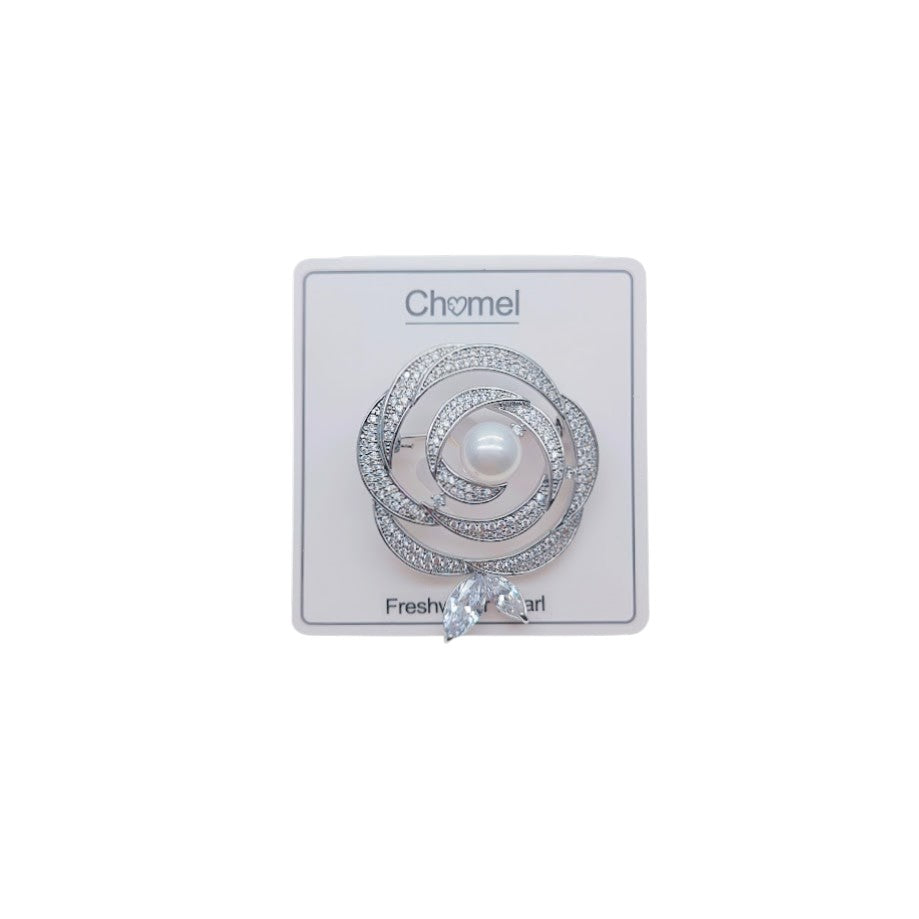 Flower Freshwater Pearl Brooch - CHOMEL