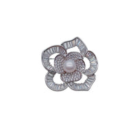 Flower Freshwater Pearl Brooch - CHOMEL